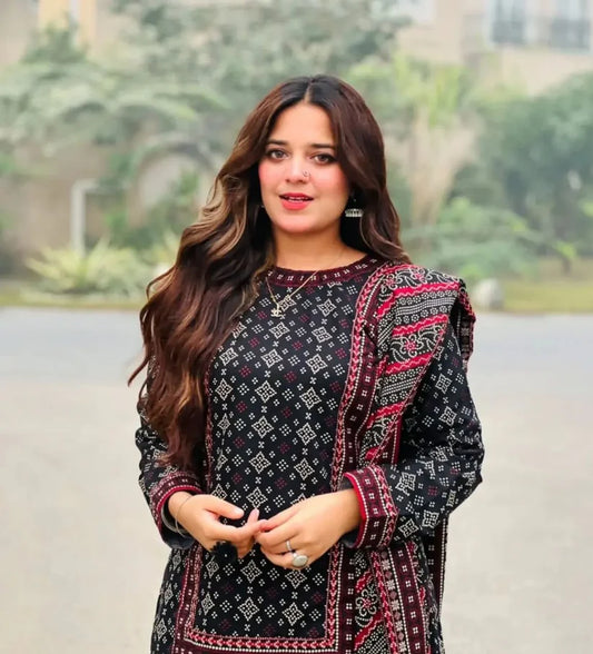 Digital Printed 3pcs (Farshi Shalwar) اجراک سخن